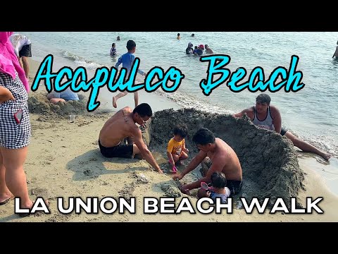 Exploring Beaches of SAN FERNANDO, LA UNION | Beach Walk Tour at ACAPULCO BEACH RESORT