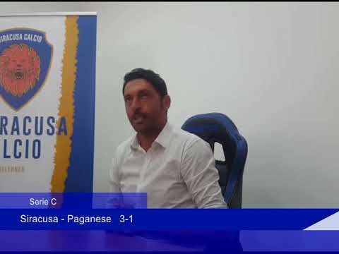 Serie C Siracusa - Paganese (3-1) Intervista Luca Fusco allenatore Paganese - 26 Settembre 2018