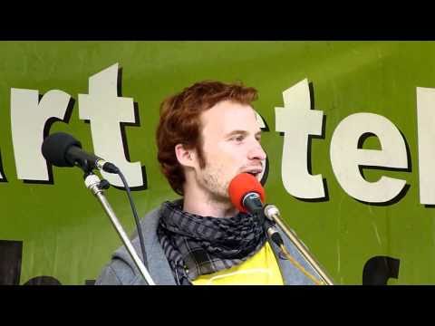 Endspurt gegen Stuttgart 21 - Hannes Rockenbauch eröffnet die Grossdemo am 18.09.2010