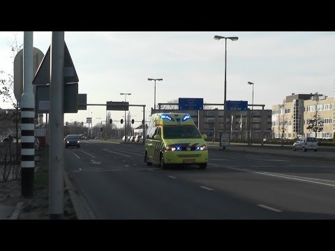 A1, Silverline Ambulance 02-133 Harlingen vanaf inzet Minnertsga naar het MCL