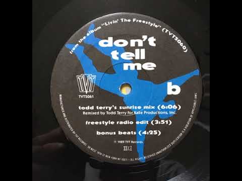 Freestyle Orchestra – Don't Tell Me - (Todd Terry's Sunrise Mix)