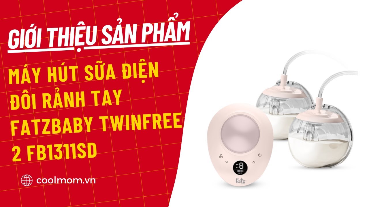 Máy hút sữa điện đôi rảnh tay Fatzbaby Twinfree 2 FB1311SD