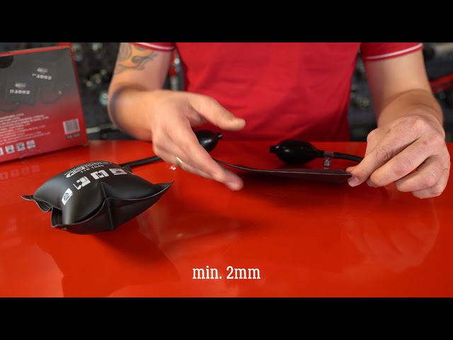 Video Teaser für KS TOOLS 116.1045 Druckkissen-Satz mit Handpumpe, 2-tlg, 161x166mm