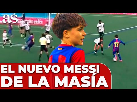 GOLAZO, ASISTENCIA y SHOW del NUEVO MESSI (de 13 años) de LA MASÍA: David Moreno ha vuelto