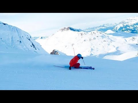 Skiing on Jakobshorn in Davos with Nick Velickovic 🇨🇭❄️⛷