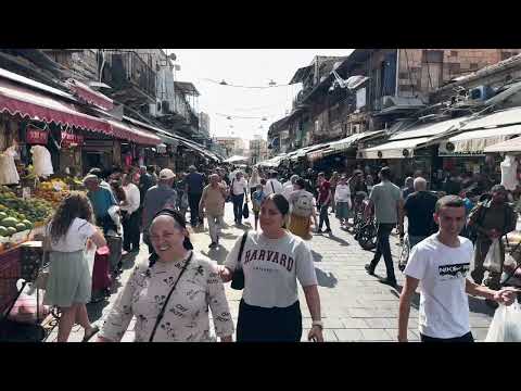 27.10.2023 Jerusalém Caminhada do mercado Mahane Yehuda até a área de Nahlaot.