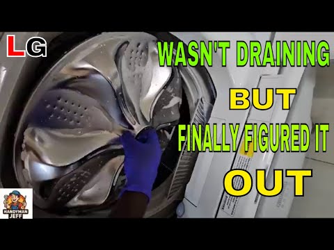 LG Washing Machine Won't Drain Water || Solution