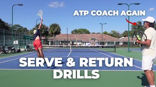 How I Trained Like Jannik Sinner With An ATP Coach (Serve & Return)