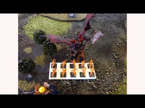 Lizardmen vs Daemons of Chaos 8th edition Warhammer Fantasy Battle Report
