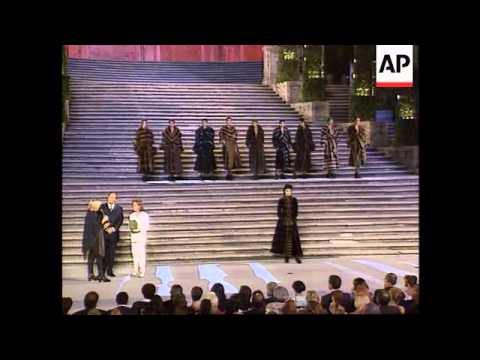 Italy - Roman Fashion Extravaganza/Film Centenary