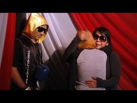 Dead Puerto Rico Boxer Posed Standing in the Ring | VIDEO