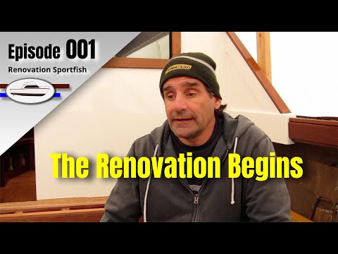 Renovation begins on a 1973 Egg Harbor Sportfish boat - Boat Restoration EP001