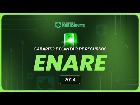 Live de Correção, Gabarito e Plantão de Recursos ENARE 2024 | Eu Médico Residente