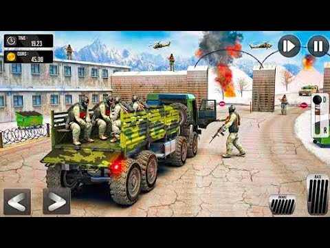 Army Truck Transport Offroad Simulator - US Cargo Vehicle Driving  - Android GamePlay 2025