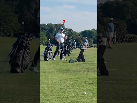 Pranking a driving range with the world’s LOUDEST Golf Ball 🤣💥 #golf #prank
