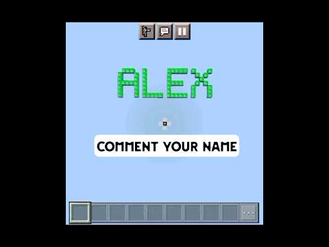 Unlock Secret Power in Minecraft! Comment Your Name #shorts