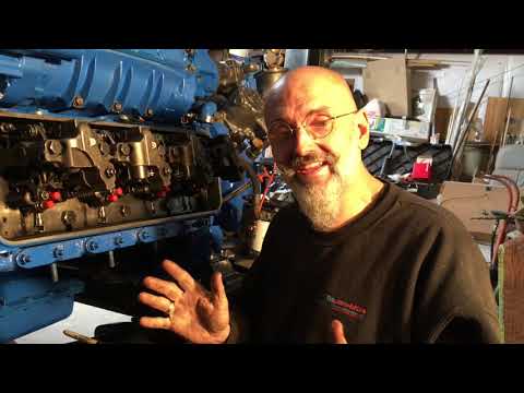 Detroit Diesel 8V71TA injectors, valves and jake brake installation and adjustments.