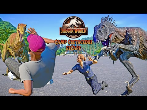 Human Hunting of All Camp Cretaceous Carnivorous Dinosaurs 🌍 JURASSIC WORLD EVOLUTION