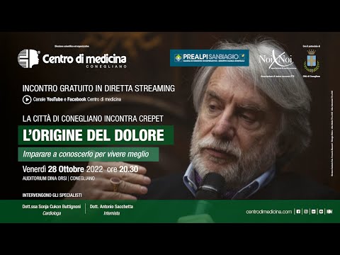 L'origine del dolore - La città di Conegliano incontra Paolo Crepet