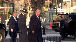 Donald and Melania Trump arrive at St. John's Church on Inauguration Day | NBC4 Washington
