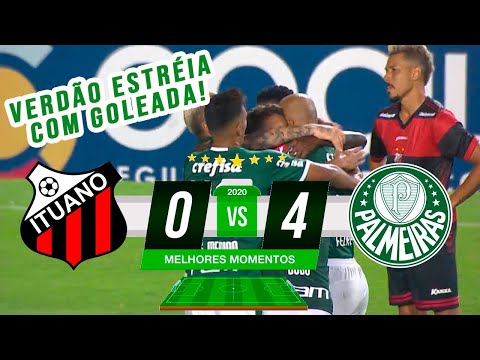 Ituano 0 x 4 Palmeiras - TEVE ATÉ GOL DE LETRA! - Melhores Momentos   Paulistão 2020