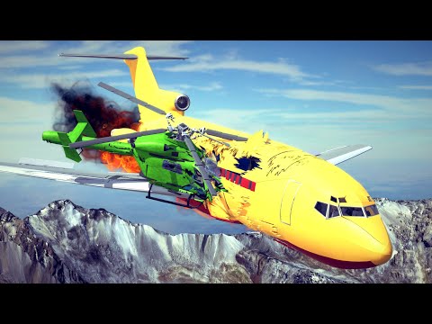 Midair Collisions, Airplane Crashes & Dogfights #5 | Besiege
