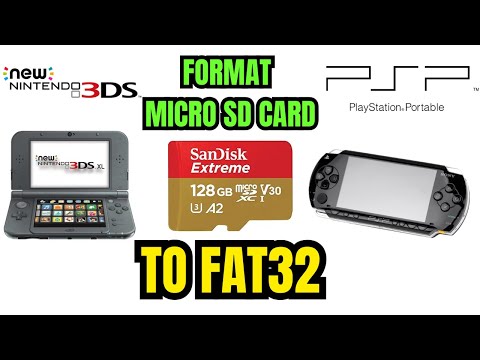 Format Micro Sd Card to Fat32 for PSP, 3DS, and Wii Tutorial
