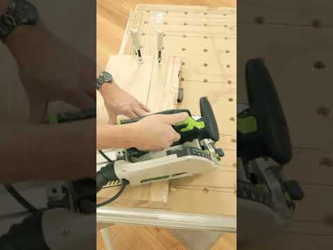 Quick and accurate working with guide rails - TS 60K 168mm Plunge Cut Saw #shorts