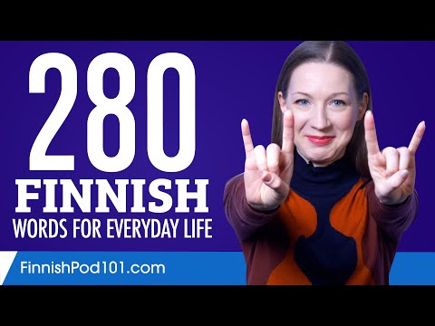 280 Finnish Words for Everyday Life - Basic Vocabulary #14