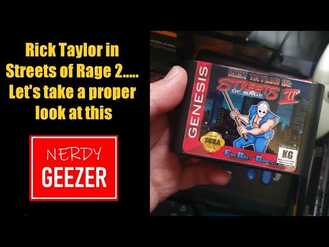 Rick Taylor in Streets of Rage 2..... Let's take a proper look at this