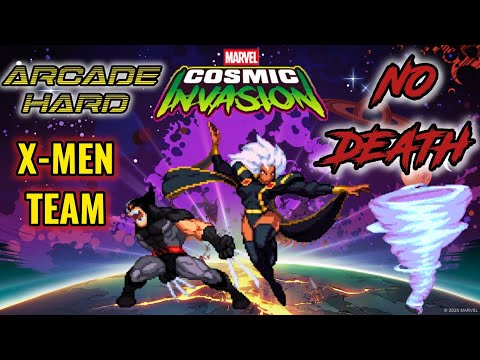 Marvel Cosmic Invasion - Arcade Hard X-MEN Team No Death