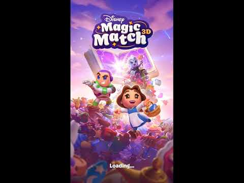 Disney Magic Match 3D Level 1 - NO BOOSTERS GAMEPLAY | SKILLGAMING