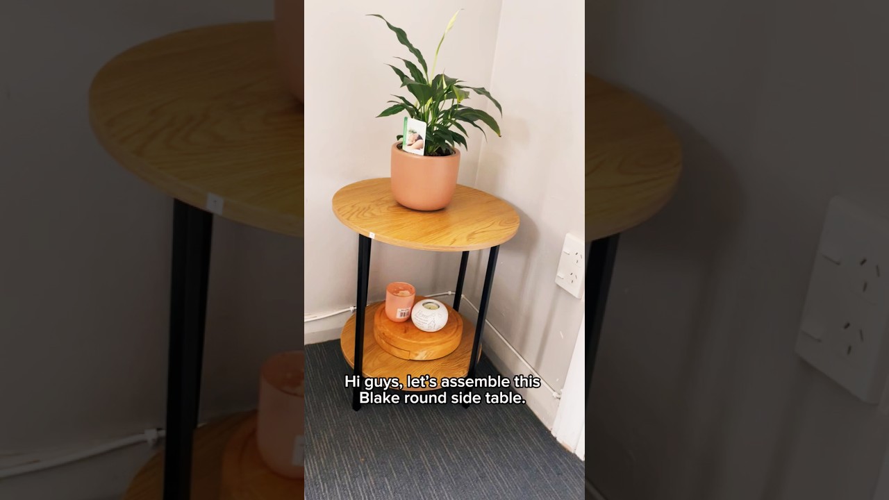 How to Assemble the Blake Round Side Table #assemble #Blakeroundsidetable #sidetable