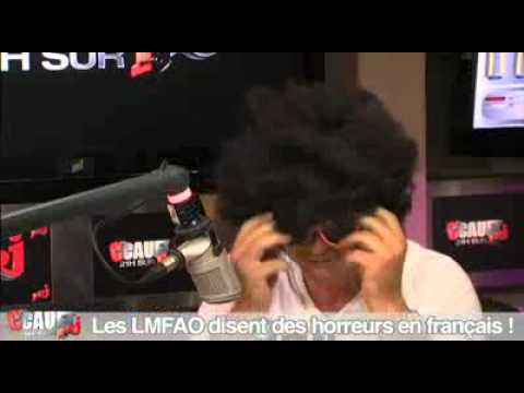 Les LMFAO disent des horreurs en français chez Cauet