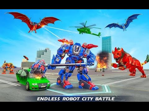 Dragon Lion Robot : Robot Game - Android GamePlay | Walk through a Game