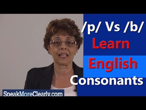 p Vs b English pronunciation video