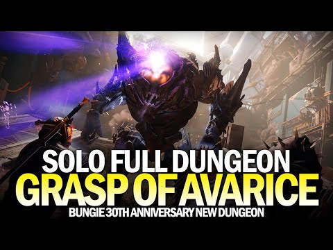 Solo Grasp of Avarice Full Completion - New Dungeon First Full Clear [Destiny 2 30th Anniversary]