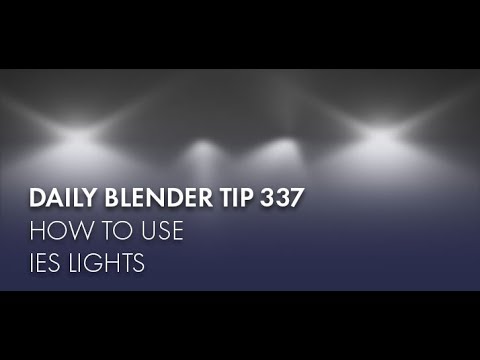 Daily Blender Tip 337 - How to use IES lights (Blender 2.8)