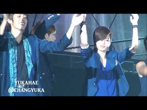 [Fancam]120729 K-DREAM LIVE Ending INFINITE  Sungjong  shuffle dance