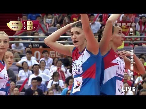 Tijana Boskovic | 2017.08.06 World Grand Prix | Final | China vs Serbia (12-9)