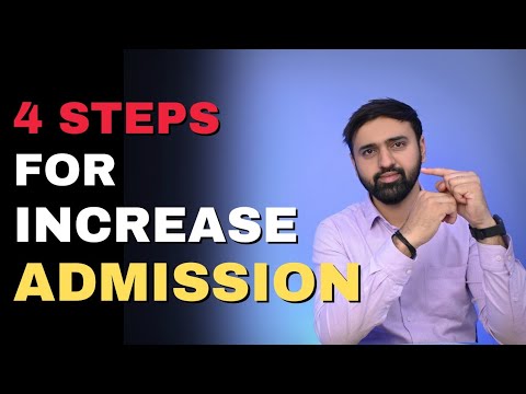4 Steps For Increase School Admissions | How To Increase School Admission | Admission Marketing Idea