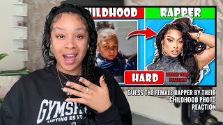Guess the Female Rapper By Their Childhood photo 😎👶 | Reaction