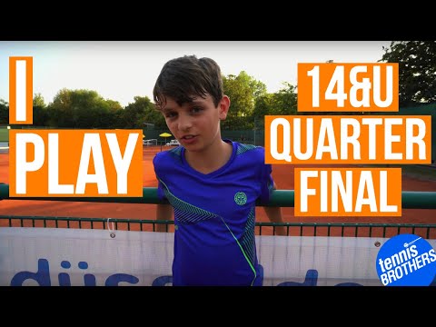 Lucian in 14&U DUS Junior Open tennis battle - win?!
