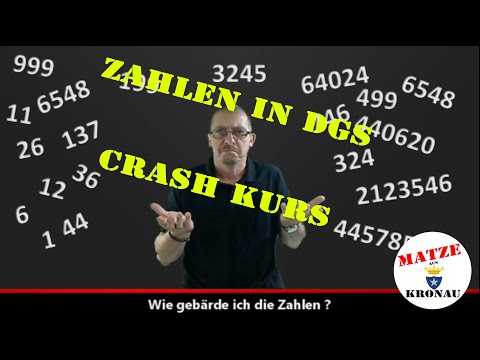 Deafness #2 - DGS Zahlen - Crashkurs - Gebärdensprache