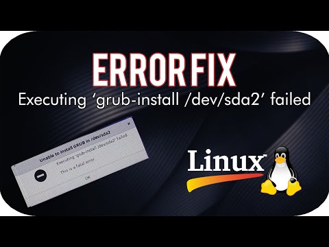 FIX: Executing 'grub-install /dev/sda' failed. | Linux Installation (UEFI Mode)