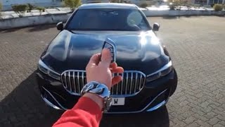 Bmw 750d xdrive en Español POV  on German Autobahn top speed 260kmh