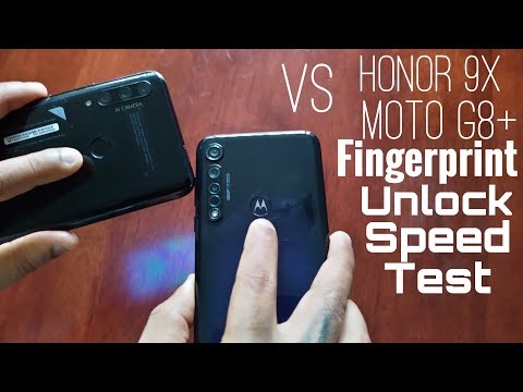 Honor 9X VS Motorola Moto G8 Plus Fingerprint Unlock Speed Test WHICH IS FASTER??