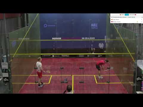 Edmon Lopez - Yannick Wilhelmi (Spain vs Switzerland) - ESF European Team Squash Championships 2023