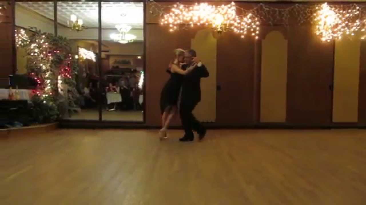Jorge Torres & Maria Blanco at La Milonga Rosa . Friday, 4th July celebration , 2014