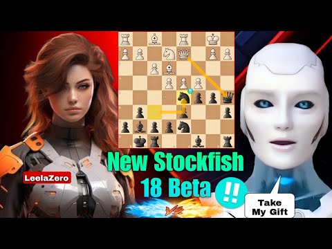 Brand New Stockfish 18 Beta SACRIFICED His Queen In The Opening Against LeelaZero | Chess Gambit